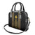 Habesha Motifs Ethiopia Shoulder Handbag Tilet Black Gold