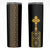 Habesha Motifs Ethiopia Skinny Tumbler Tilet Black Gold