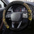 Habesha Motifs Ethiopia Steering Wheel Cover Tilet Black Gold