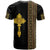 Habesha Motifs Ethiopia T Shirt Tilet Black Gold