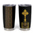 Habesha Motifs Ethiopia Tumbler Cup Tilet Black Gold