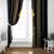 Habesha Motifs Ethiopia Window Curtain Tilet Black Gold