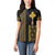 Habesha Motifs Ethiopia Women Polo Shirt Tilet Black Gold
