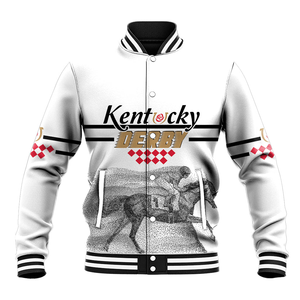Kentucky Horse Racing Baseball Jacket The Race For The Roses LT7 - Wonder Print Shop