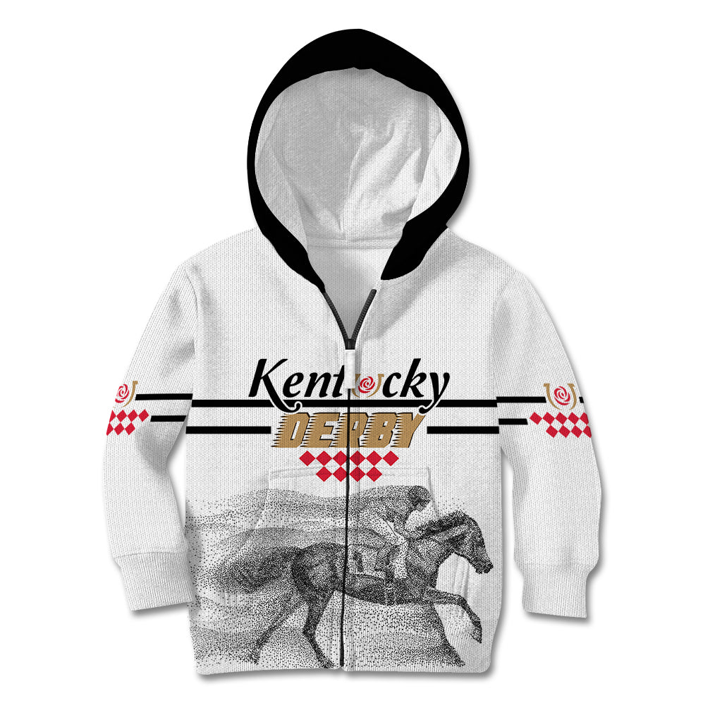 Kentucky Horse Racing Kid Hoodie The Race For The Roses - Wonder Print Shop