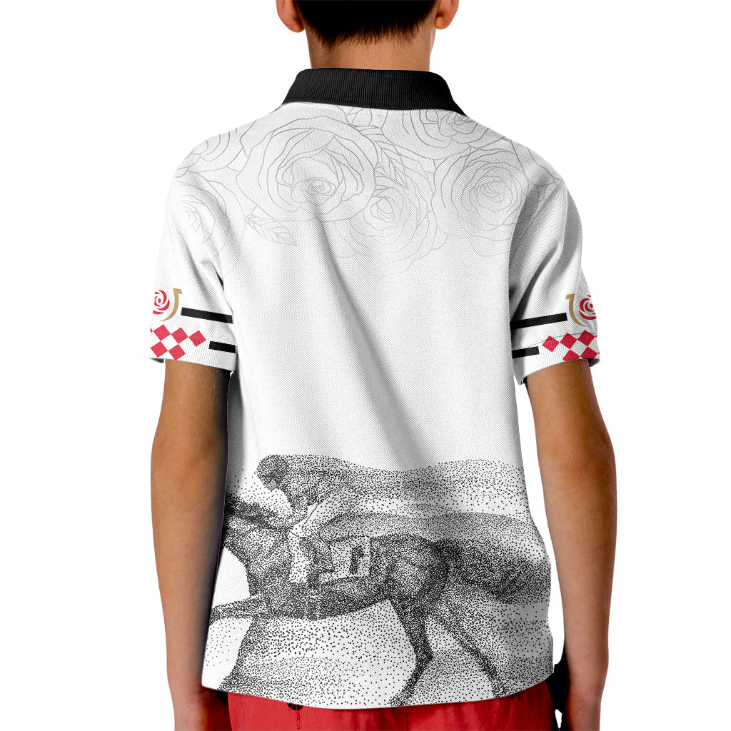 Kentucky Horse Racing Polo Shirt for Kid The Race For The Roses - Wonder Print Shop