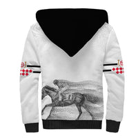Kentucky Horse Racing Sherpa Hoodie The Race For The Roses - Wonder Print Shop