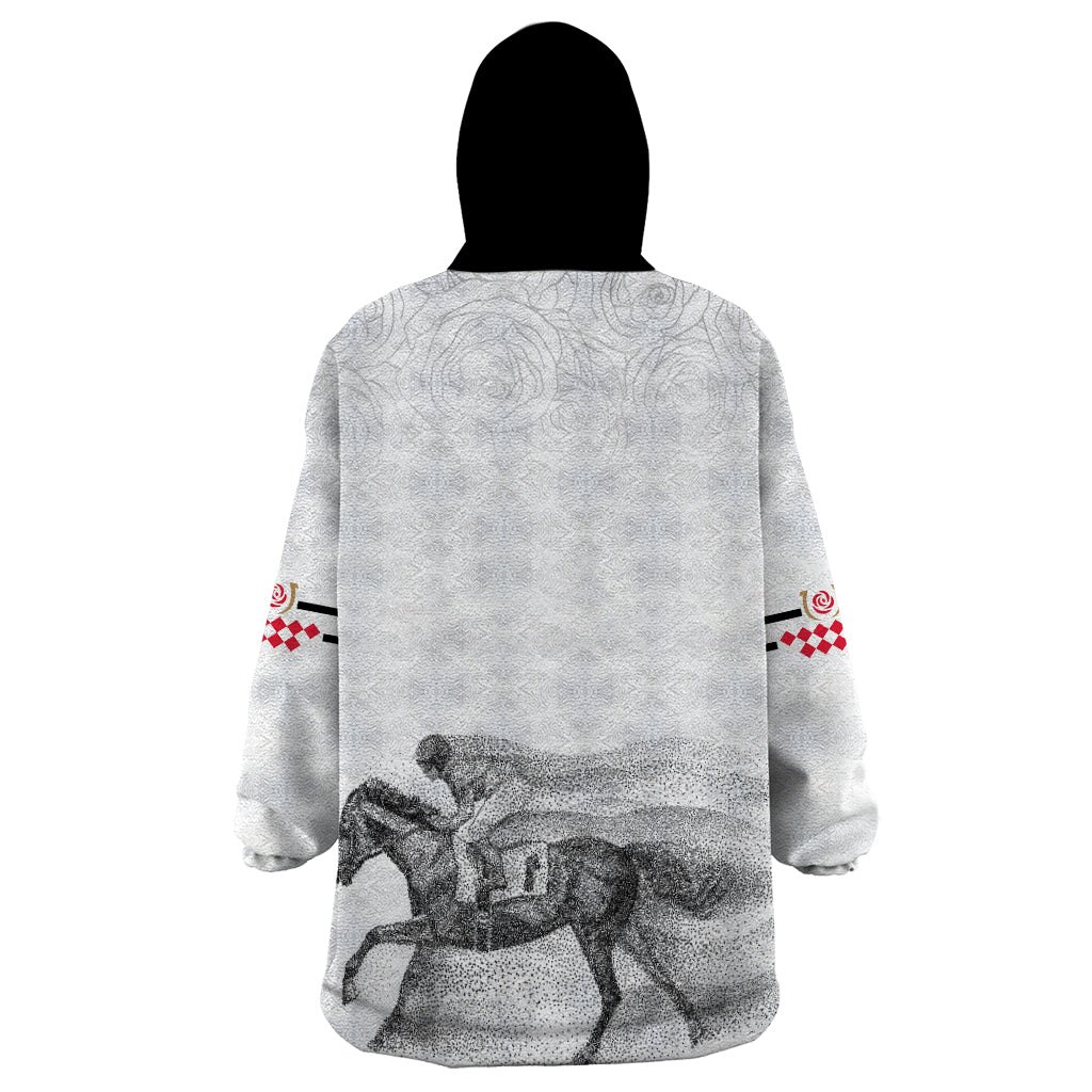 Kentucky Horse Racing Wearable Blanket Hoodie The Race For The Roses - Wonder Print Shop