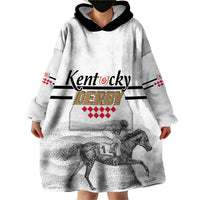 Kentucky Horse Racing Wearable Blanket Hoodie The Race For The Roses - Wonder Print Shop