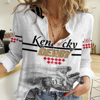 Kentucky Horse Racing Women Casual Shirt The Race For The Roses - Wonder Print Shop