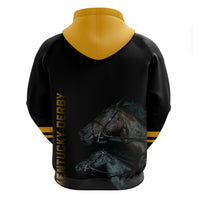 Kentucky Horse Racing Hoodie Luxury Black And Gold - Wonder Print Shop