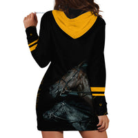 Kentucky Horse Racing Hoodie Dress Luxury Black And Gold - Wonder Print Shop
