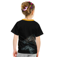 Kentucky Horse Racing Kid T Shirt Luxury Black And Gold - Wonder Print Shop