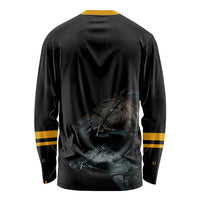Kentucky Horse Racing Long Sleeve Shirt Luxury Black And Gold LT7