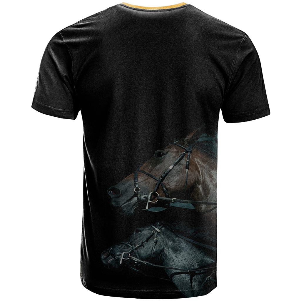 Kentucky Horse Racing T Shirt Luxury Black And Gold - Wonder Print Shop