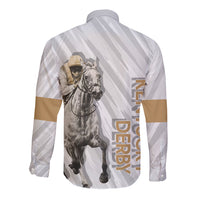 Kentucky Horse Racing Long Sleeve Button Shirt - Wonder Print Shop