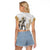 Kentucky Horse Racing Raglan Cropped T Shirt - Wonder Print Shop