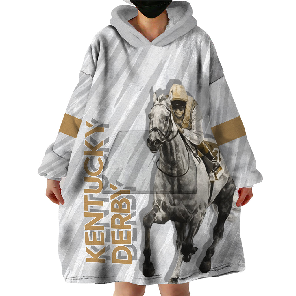 Kentucky Horse Racing Wearable Blanket Hoodie - Wonder Print Shop