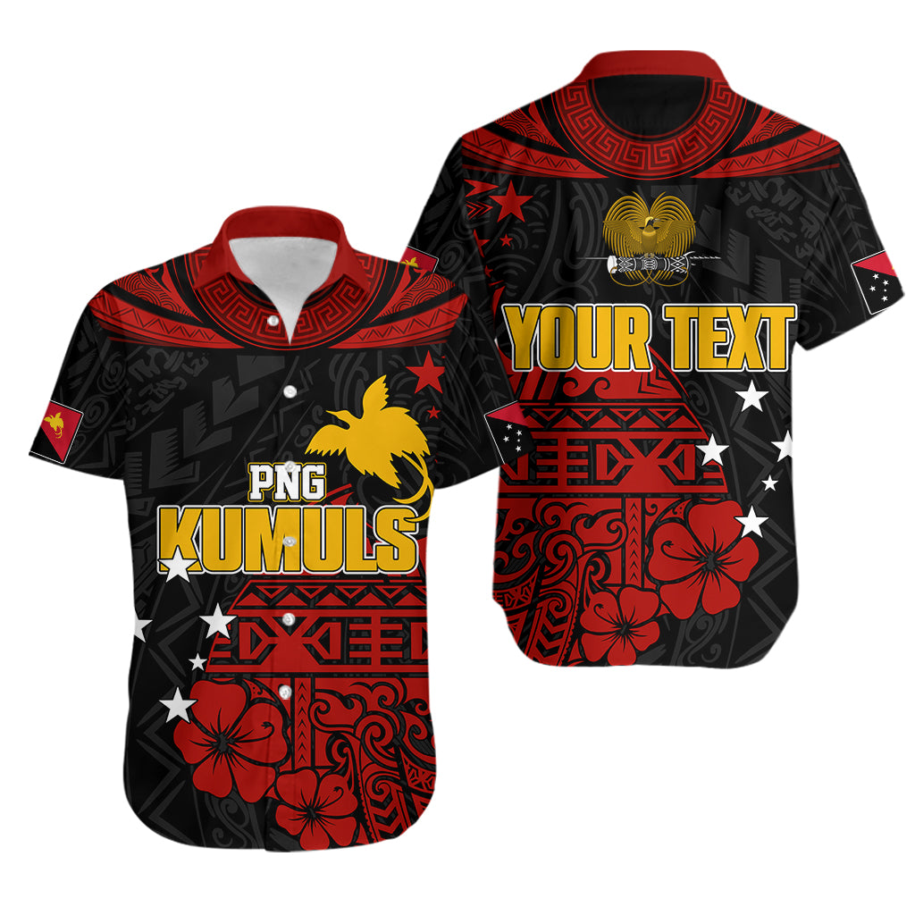 Personalised PNG Kumuls Rugby Hawaiian Shirt Motuan Mix Patterns - Wonder Print Shop
