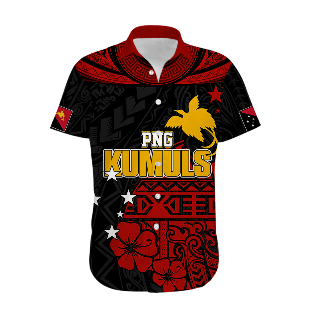 Personalised PNG Kumuls Rugby Hawaiian Shirt Motuan Mix Patterns - Wonder Print Shop