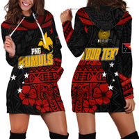 Personalised PNG Kumuls Rugby Hoodie Dress Motuan Mix Patterns - Wonder Print Shop