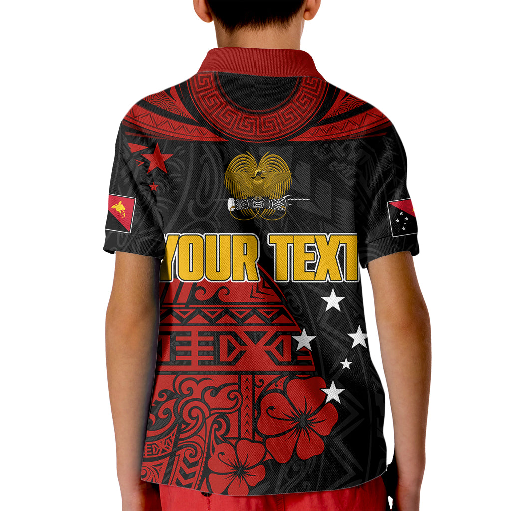 Custom PNG Kumuls Rugby Polo Shirt for Kid Motuan Mix Patterns - Wonder Print Shop