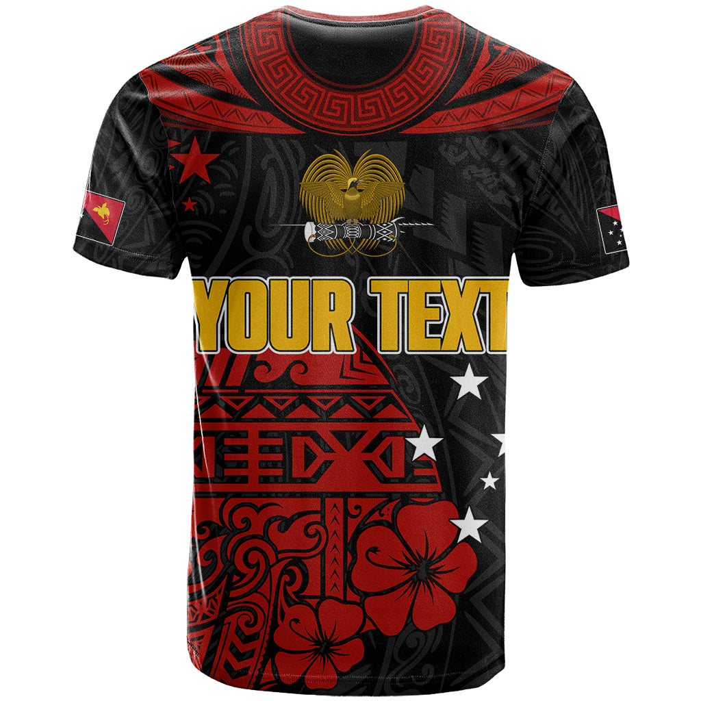 Personalised PNG Kumuls Rugby T Shirt Motuan Mix Patterns - Wonder Print Shop