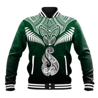 Personalised New Zealand Baseball Jacket Hei Matau Mix Silver Fern Basic LT7 - Wonder Print Shop