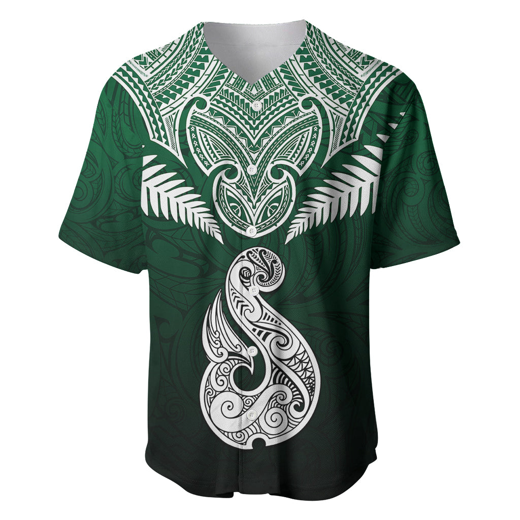Personalised New Zealand Baseball Jersey Hei Matau Mix Silver Fern Basic LT7 - Wonder Print Shop