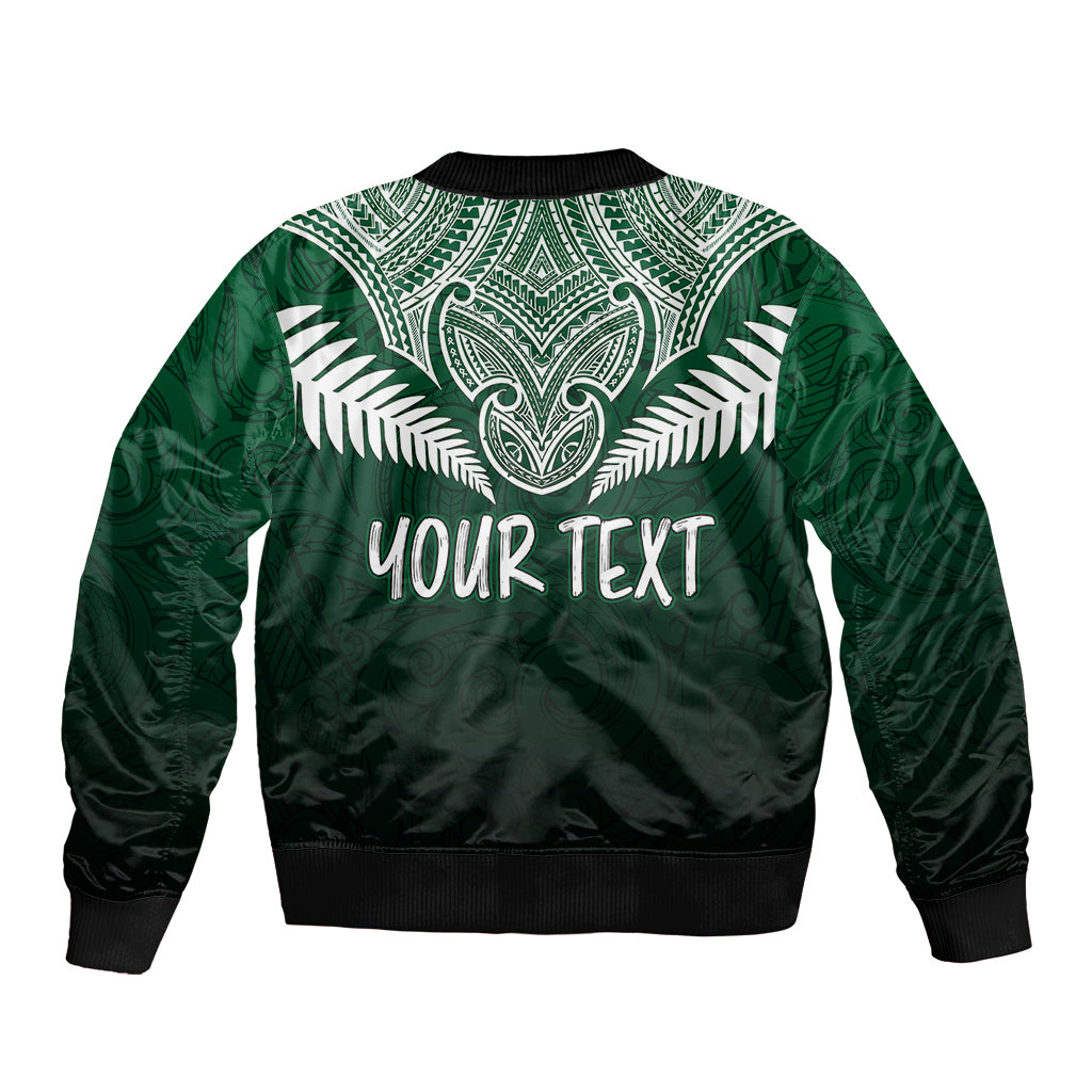 Personalised New Zealand Bomber Jacket Hei Matau Mix Silver Fern Basic LT7 - Wonder Print Shop