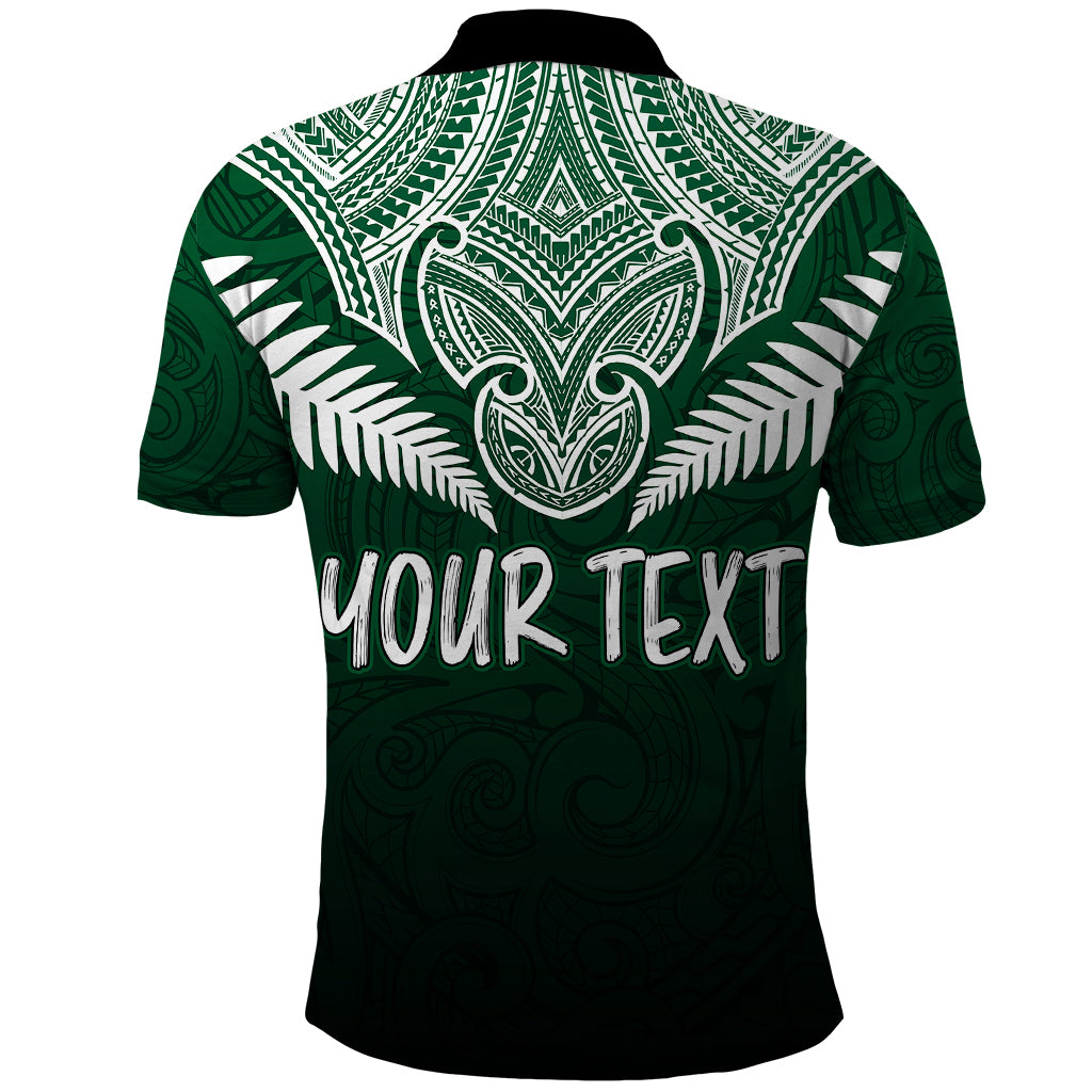 Peronsalised New Zealand Polo Shirt Hei Matau Mix Silver Fern Basic - Wonder Print Shop