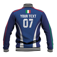 Italy Football 2024 Custom Baseball Jacket Gli Azzurri - Renaissance Inspired LT7 - Wonder Print Shop