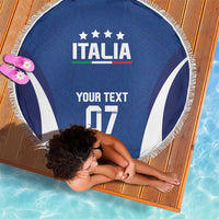 Italy Football 2024 Custom Beach Blanket Gli Azzurri - Renaissance Inspired LT7 - Wonder Print Shop