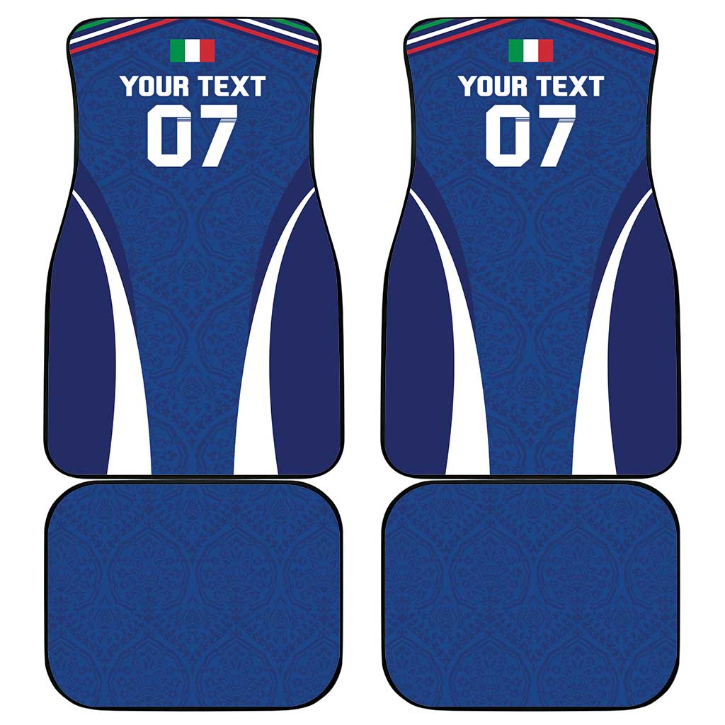 Italy Football 2024 Custom Car Mats Gli Azzurri - Renaissance Inspired LT7 - Wonder Print Shop