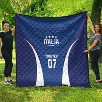 Italy Football 2024 Custom Quilt Gli Azzurri - Renaissance Inspired - Wonder Print Shop