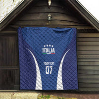 Italy Football 2024 Custom Quilt Gli Azzurri - Renaissance Inspired - Wonder Print Shop