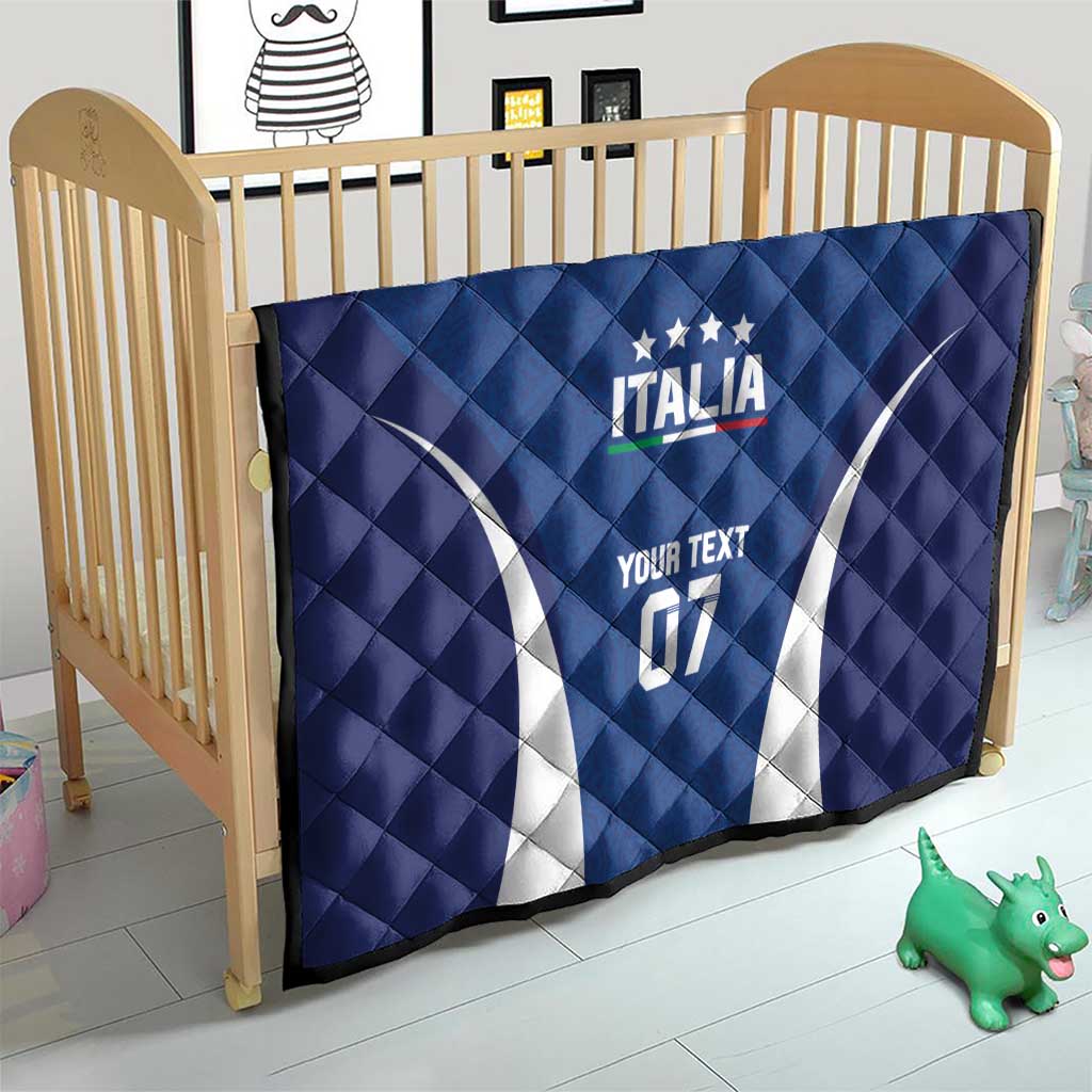 Italy Football 2024 Custom Quilt Gli Azzurri - Renaissance Inspired - Wonder Print Shop