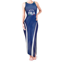 Italy Football 2024 Custom Tank Maxi Dress Gli Azzurri - Renaissance Inspired - Wonder Print Shop