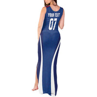 Italy Football 2024 Custom Tank Maxi Dress Gli Azzurri - Renaissance Inspired - Wonder Print Shop