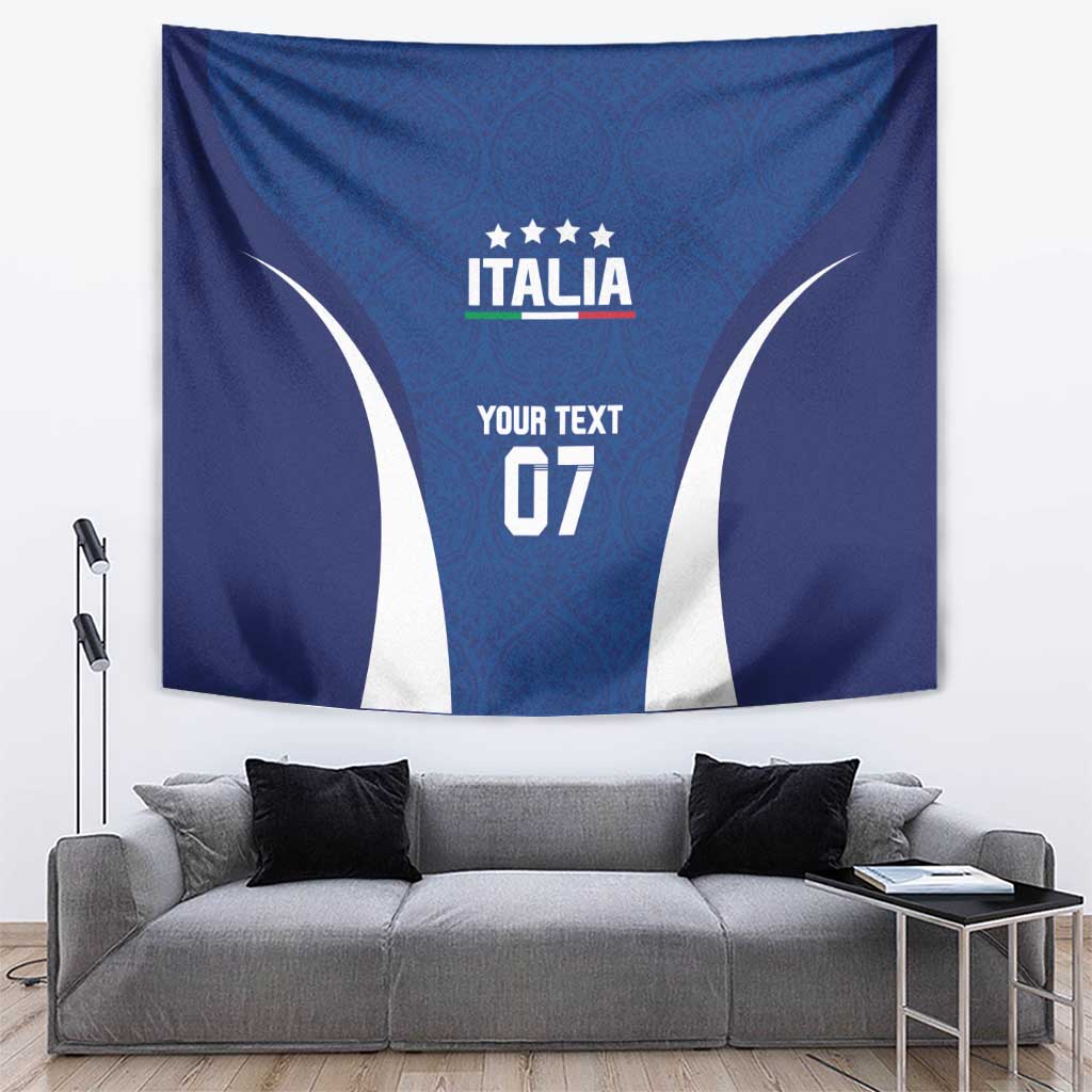 Italy Football 2024 Custom Tapestry Gli Azzurri - Renaissance Inspired - Wonder Print Shop