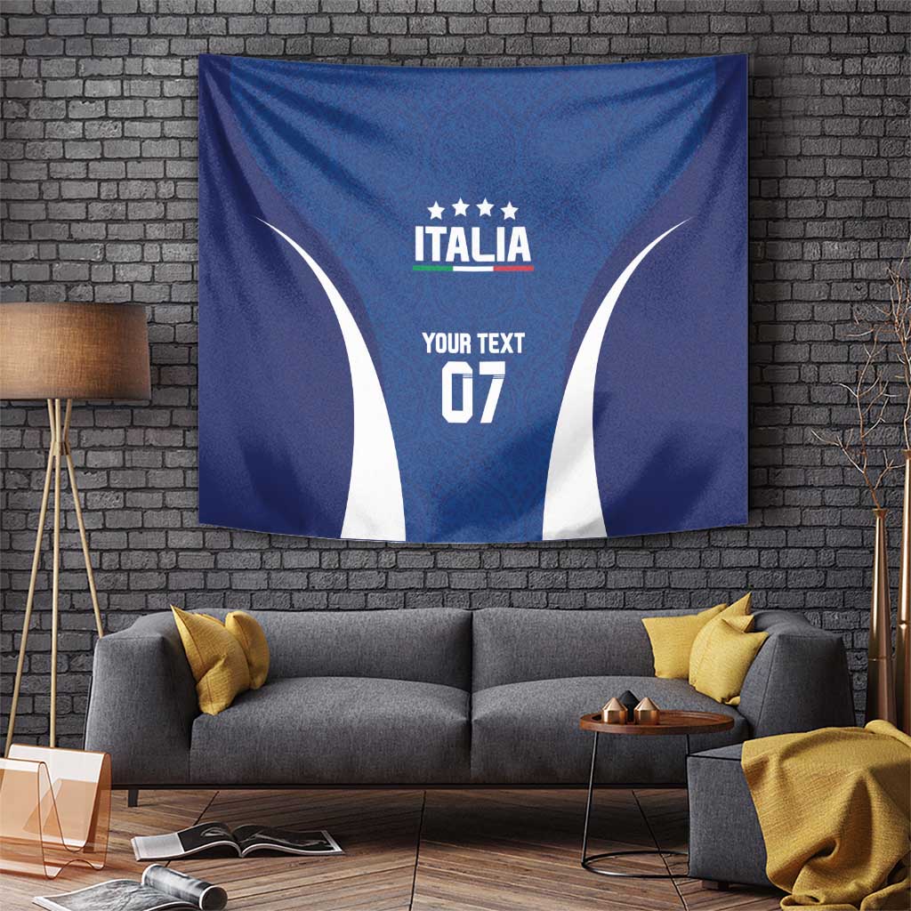 Italy Football 2024 Custom Tapestry Gli Azzurri - Renaissance Inspired - Wonder Print Shop