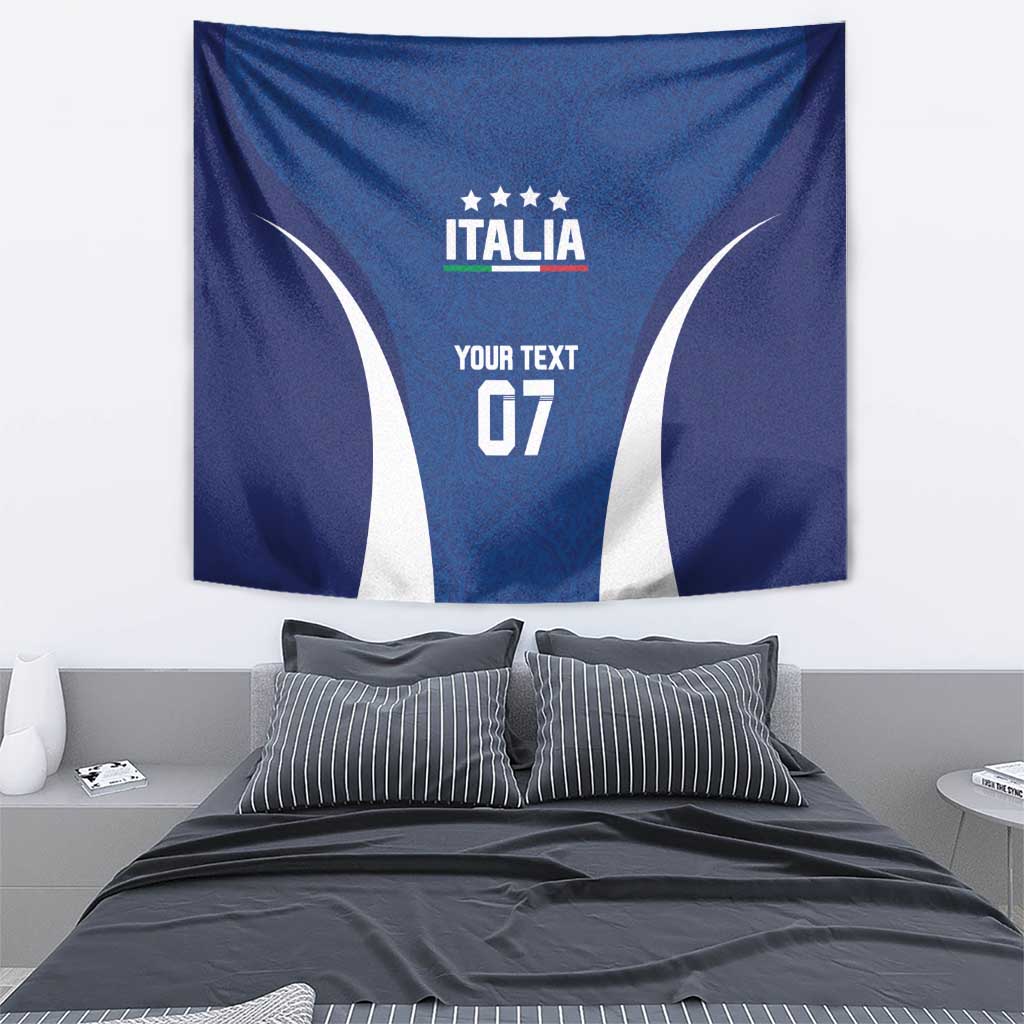 Italy Football 2024 Custom Tapestry Gli Azzurri - Renaissance Inspired - Wonder Print Shop