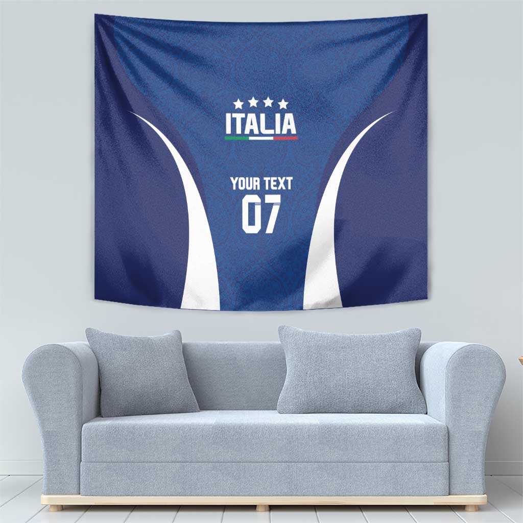 Italy Football 2024 Custom Tapestry Gli Azzurri - Renaissance Inspired - Wonder Print Shop
