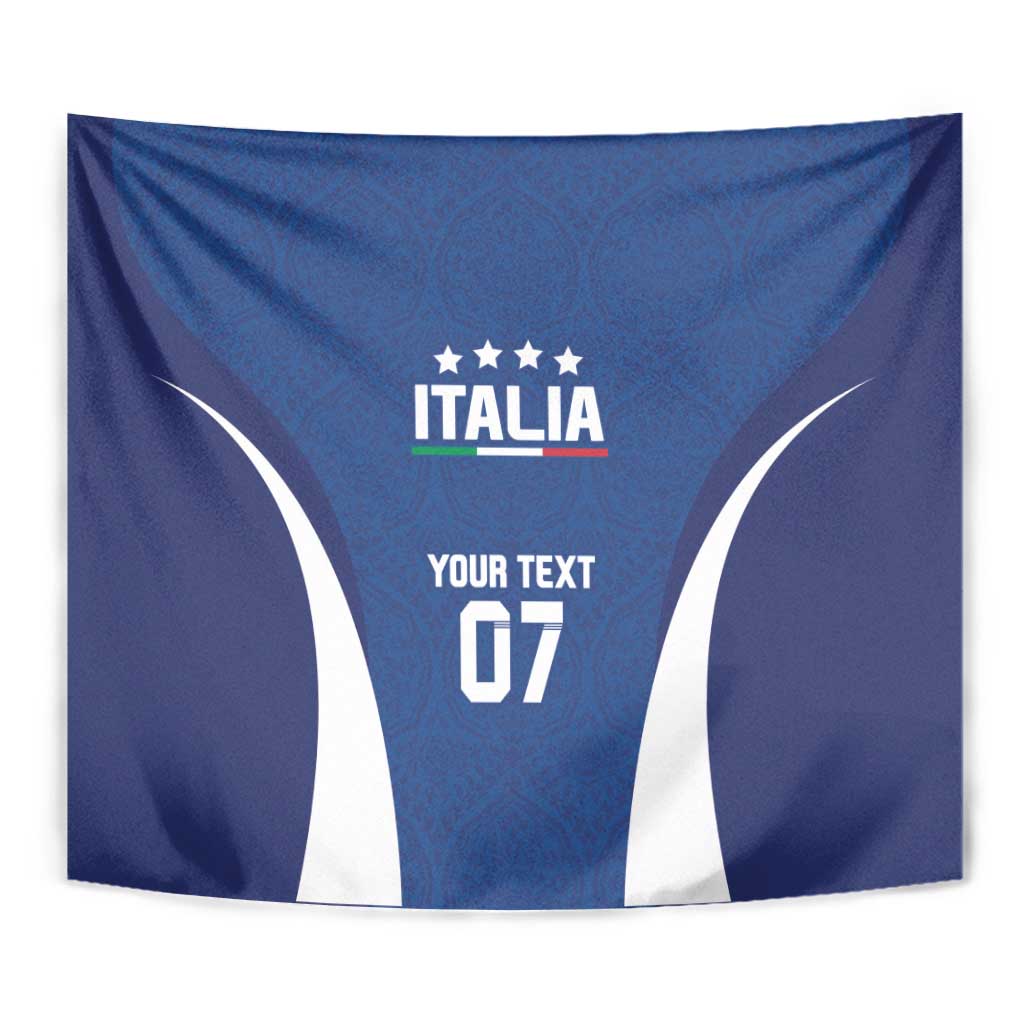 Italy Football 2024 Custom Tapestry Gli Azzurri - Renaissance Inspired - Wonder Print Shop