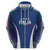 Italy Football 2024 Custom Zip Hoodie Gli Azzurri - Renaissance Inspired - Wonder Print Shop