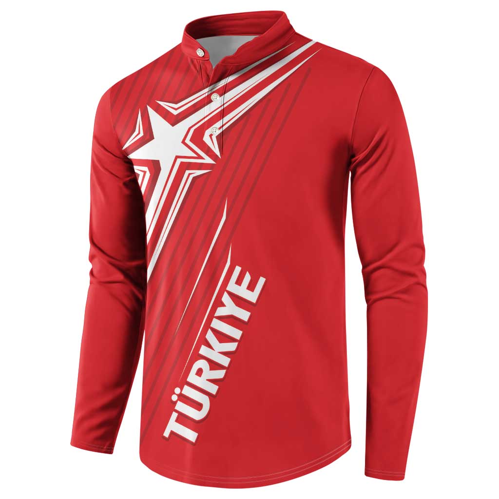 Turkiye Football 2024 Custom Button Sweatshirt Crescent-Stars Basic Style LT7 - Wonder Print Shop
