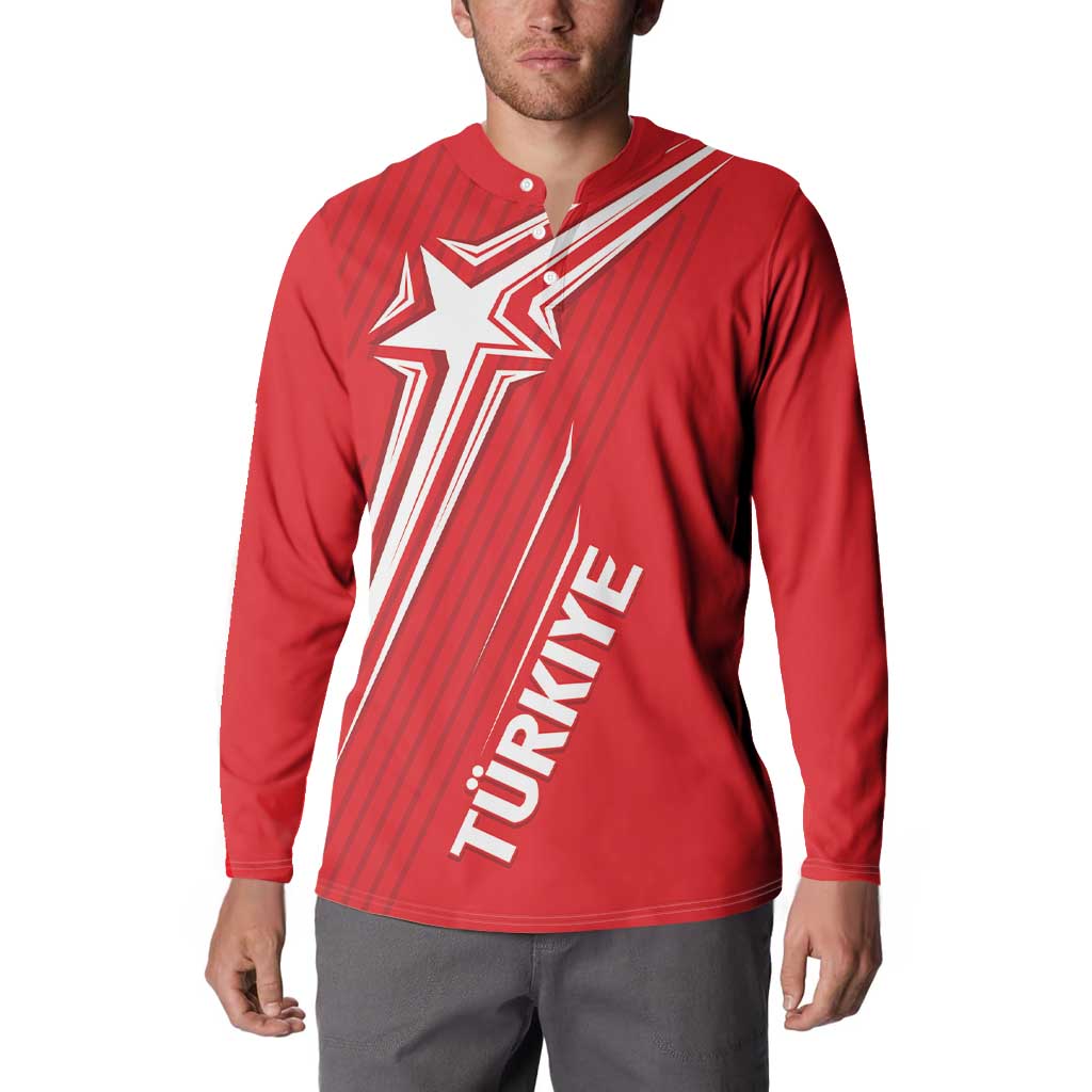 Turkiye Football 2024 Custom Button Sweatshirt Crescent-Stars Basic Style LT7 - Wonder Print Shop