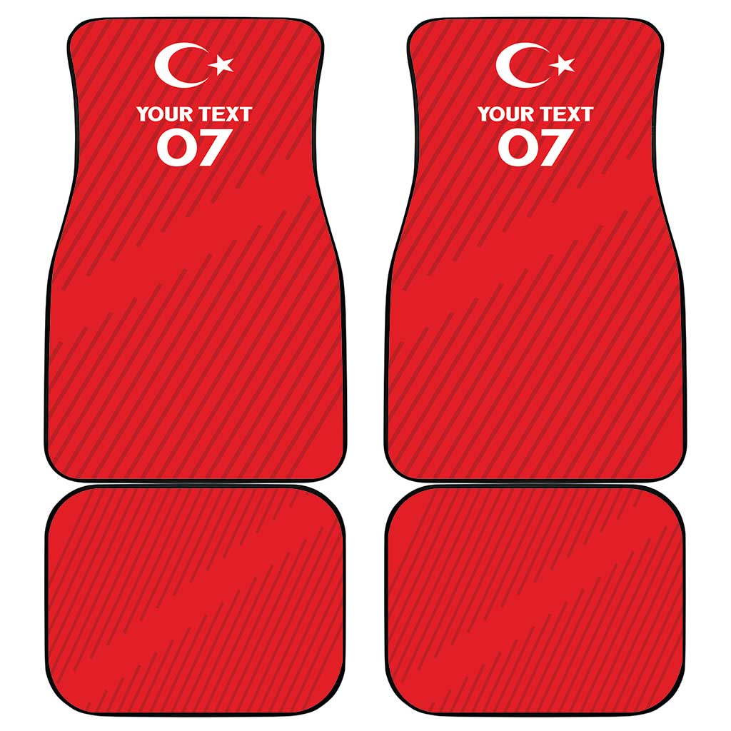 Turkiye Football 2024 Custom Car Mats Crescent-Stars Basic Style LT7 - Wonder Print Shop