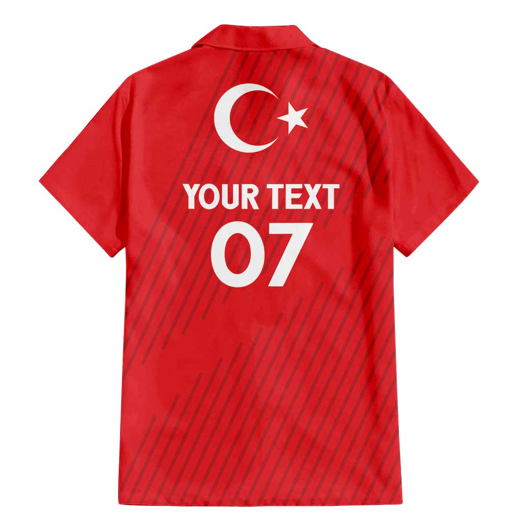 Turkiye Football 2024 Custom Family Matching Mermaid Dress and Hawaiian Shirt Crescent-Stars Basic Style LT7 - Wonder Print Shop