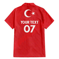 Turkiye Football 2024 Custom Family Matching Mermaid Dress and Hawaiian Shirt Crescent-Stars Basic Style LT7 - Wonder Print Shop